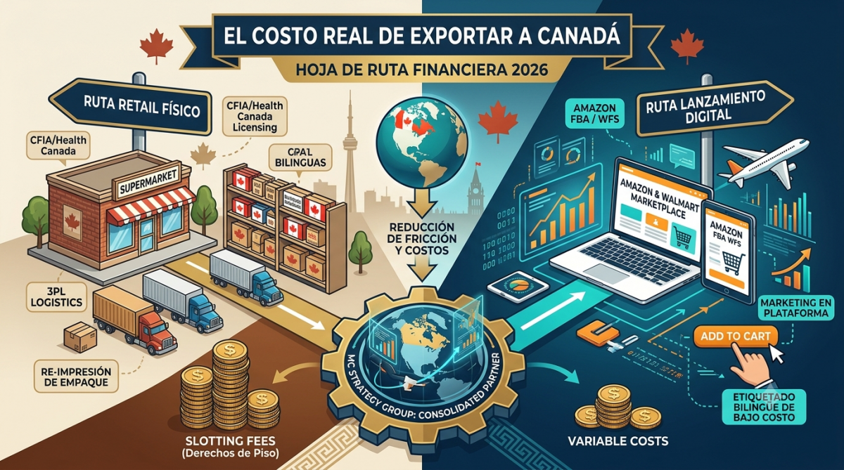  Cuánto cuesta exportar a Canadá: Presupuesto real para marcas Mexicanas y LATAM (Retail vs. Digital) 